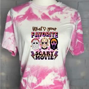 What’s Your Favorite Scary Movie Bleached Tee